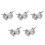 5Pcs Aluminum Alloy Double Ring Clamp For Rotating Stage Light Mount 9