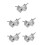 5Pcs Aluminum Alloy Double Ring Clamp For Rotating Stage Light Mount 6