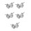 5Pcs Aluminum Alloy Double Ring Clamp For Rotating Stage Light Mount 5