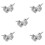 5Pcs Aluminum Alloy Double Ring Clamp For Rotating Stage Light Mount 10