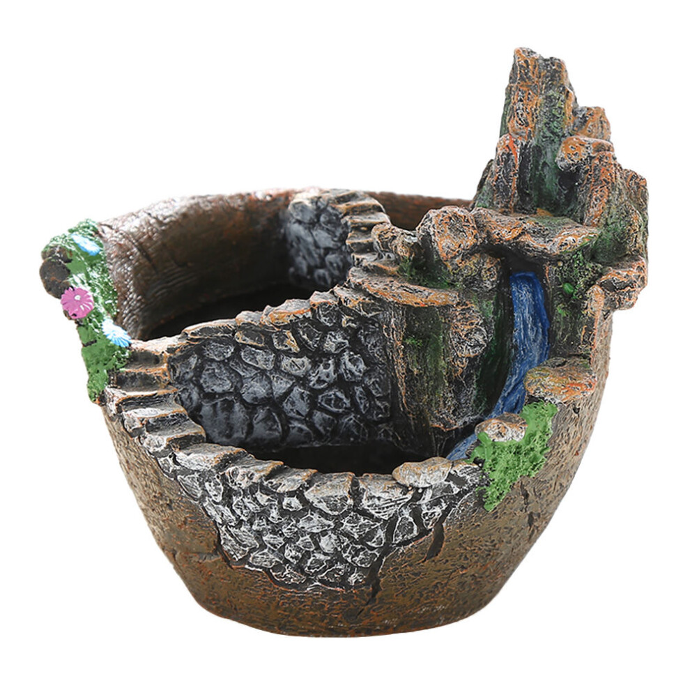 2Pcs Resin Succulent Pots Mini Hanging Garden Planter For Home Decor-image-OPC-PKXNDHS-NEW