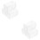 6 Pcs Clear Chicken Feeder Poultry Feeding Container 8