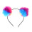 6 Pcs Pompom Ball Headband Iridescent Fluffy Hair Loop Ear Headband 10