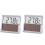 2pcs Solar LED Digital Aquarium Thermometer Water Temperature Meter 2