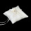 2Pcs 10X10Cm Beach Wedding Ring Bearer Pillow Shell With Satin Ribbons 10