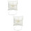 2Pcs 10X10Cm Beach Wedding Ring Bearer Pillow Shell With Satin Ribbons 7
