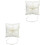 2Pcs 10X10Cm Beach Wedding Ring Bearer Pillow Shell With Satin Ribbons 3