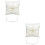 2Pcs 10X10Cm Beach Wedding Ring Bearer Pillow Shell With Satin Ribbons 6