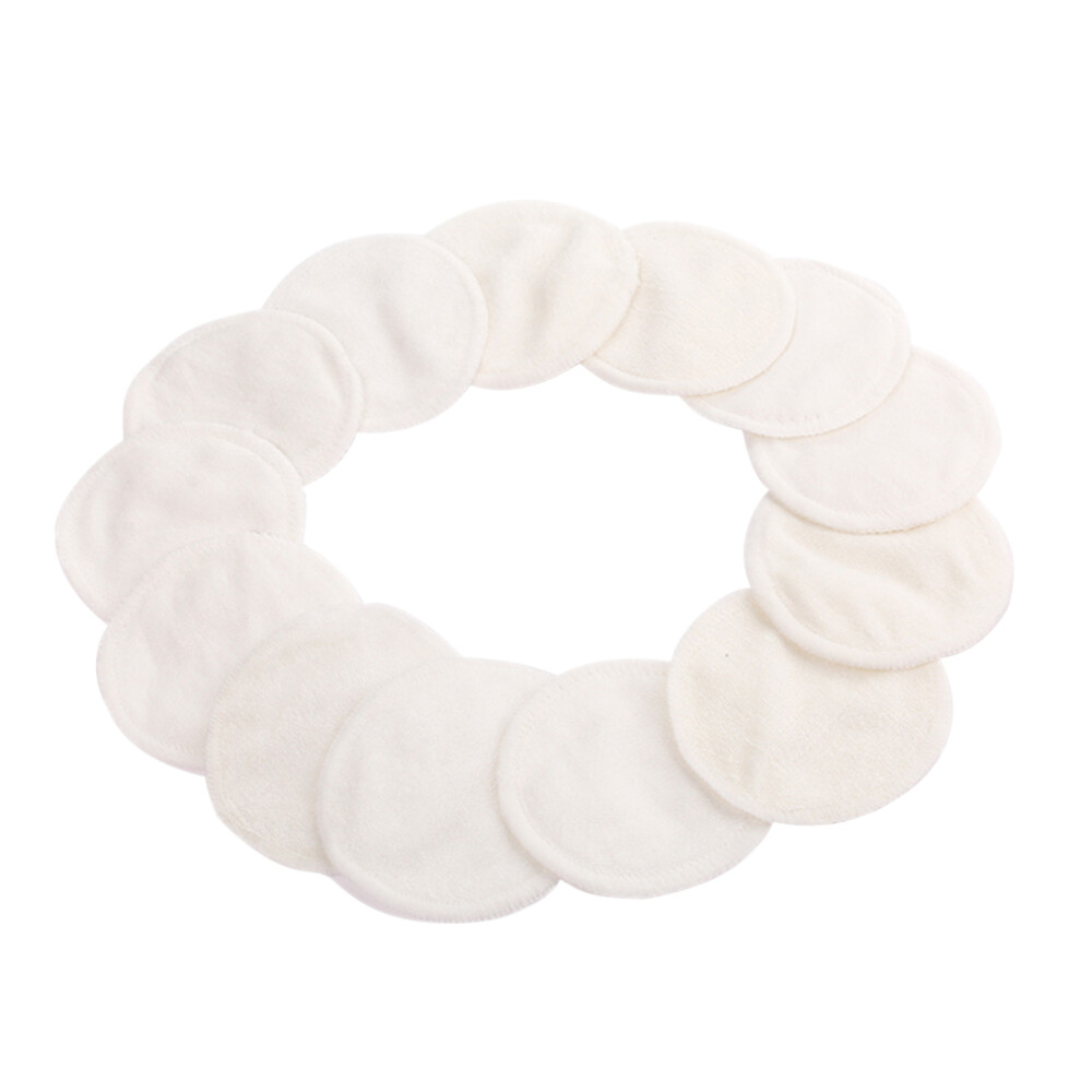 Totority 60 Pcs 8Cm Double Layer Reusable Bamboo Fiber Facial Cleaning Pads