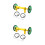 2Ensembles Extension Roue Facile En Aluminium Pour Pliable Coloré 5