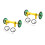 2Ensembles Extension Roue Facile En Aluminium Pour Pliable Coloré 4