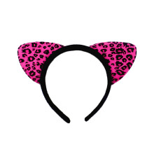 8Pcs Cat Ears Headband Fabric Hoops Animal Ear Party Favors