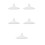 5Pcs White Ceramic Mug Lid Replacement For Tea Coffee Cups 7.3Cm 10