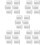 30 Pcs Pleated Blind Bracket Curtain Rod Window Frame Bracket 10