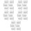 30 Pcs Pleated Blind Bracket Curtain Rod Window Frame Bracket 9