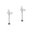 2Pcs Urinal Flush Part Manual Delay Automatic Shutoff 4