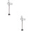 2Pcs Urinal Flush Part Manual Delay Automatic Shutoff 6