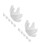12 Pcs Hand Shaped Ceramic Egg Cup Holder For Easter Hard Boiled Eggs 10