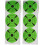 6 Rolls Portable Self-Adhesive Target Stickers For Sports Practice 1