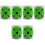 6 Rolls Portable Self-Adhesive Target Stickers For Sports Practice 5
