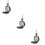 3Pcs Hanging Pocket Watch Portable Necklace Pendant Daddy 10
