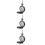 3Pcs Hanging Pocket Watch Portable Necklace Pendant Daddy 9