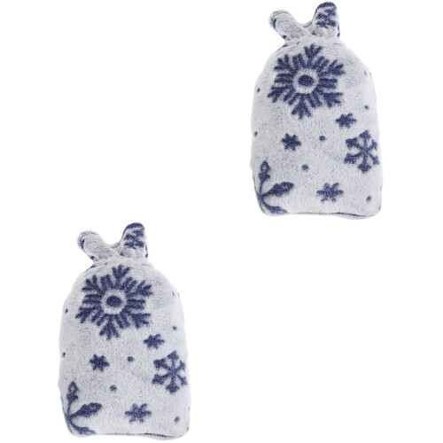 2Pcs Comfortable Hot Water Bag Cover With Hand Warmer Design 2