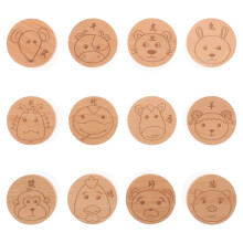 36 Pcs Cabinet Pull Wooden Furniture Knobs Animal Head Shape