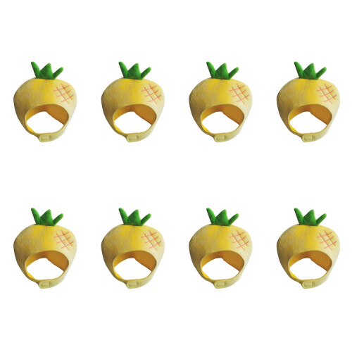 8 Pcs Pineapple Headdress Party Fruit Hat Photo Props 1