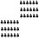 40 Pcs Perfume Spray Nozzle Replacement For 24mm Bottle Black 6