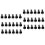 40 Pcs Perfume Spray Nozzle Replacement For 24mm Bottle Black 7
