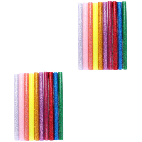 200 Pcs Glitter Glue Sticks Hot Melt 2