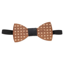 Wooden Bowtie Handcrafted Geometric Hollow-Out Design For Men