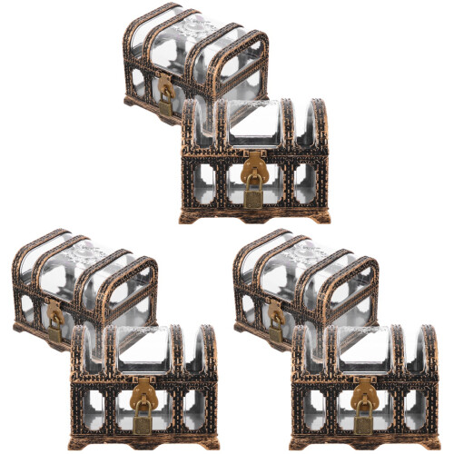 6 Sets Treasure Chest Box Pirate Keepsake Storage For Kids 1