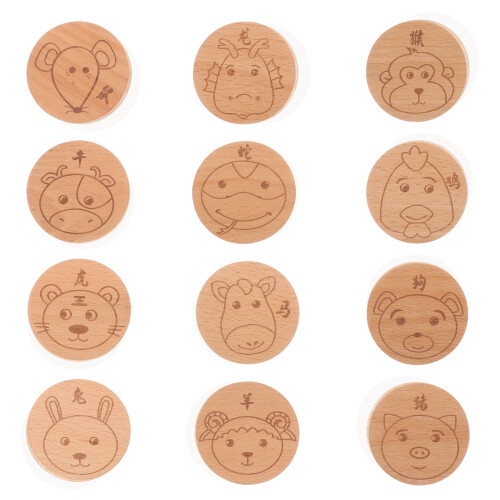 36 Pcs Cabinet Pull Wooden Furniture Knobs Animal Head Shape 1