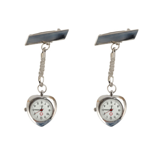 2Pcs Creative Quartz Pocket Watch For Nurse Doctor Gift 1