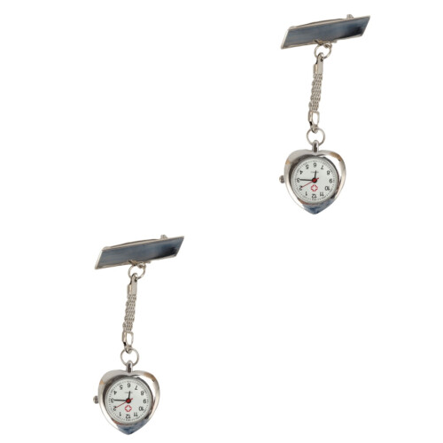2Pcs Creative Quartz Pocket Watch For Nurse Doctor Gift 2