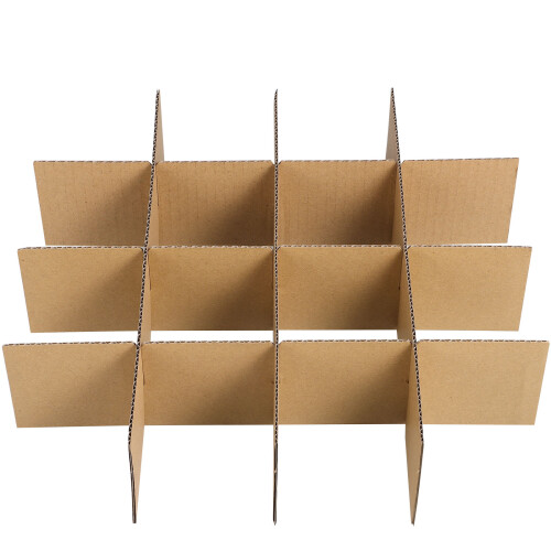 5 Sets Cardboard Box Dividers For Safe Glass Transport