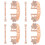 4Pcs Shiny Glitter Watch Band For Watch 5