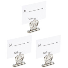 12 Pcs Crown Note Clip Photo Card Holders Table Centerpieces For Party