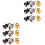 18 Pcs Guitar Strap Lock Button For Bass Anti-Stripping System 3