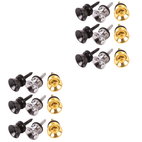 18 Pcs Guitar Strap Lock Button For Bass Anti-Stripping System 2