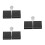 3Sets Black Empty Makeup Palette DIY Travel Eyeshadow Lipstick Tray 6