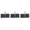 3Sets Black Empty Makeup Palette DIY Travel Eyeshadow Lipstick Tray 10