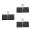 3Sets Black Empty Makeup Palette DIY Travel Eyeshadow Lipstick Tray 8