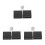 3Sets Black Empty Makeup Palette DIY Travel Eyeshadow Lipstick Tray 9
