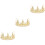 3Pièces Couronne Enfants Perles Strass Coiffure Fête 5