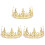 3Pièces Couronne Enfants Perles Strass Coiffure Fête 2