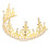 3Pièces Couronne Enfants Perles Strass Coiffure Fête 9