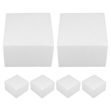 12 Pcs Foam Cake Dummy 5.89 Inch Square Polystyrene Fondant Model